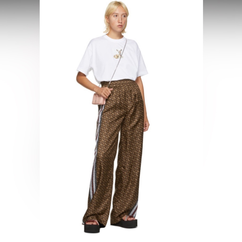 Women’s Burberry Silk Wide Leg Pants